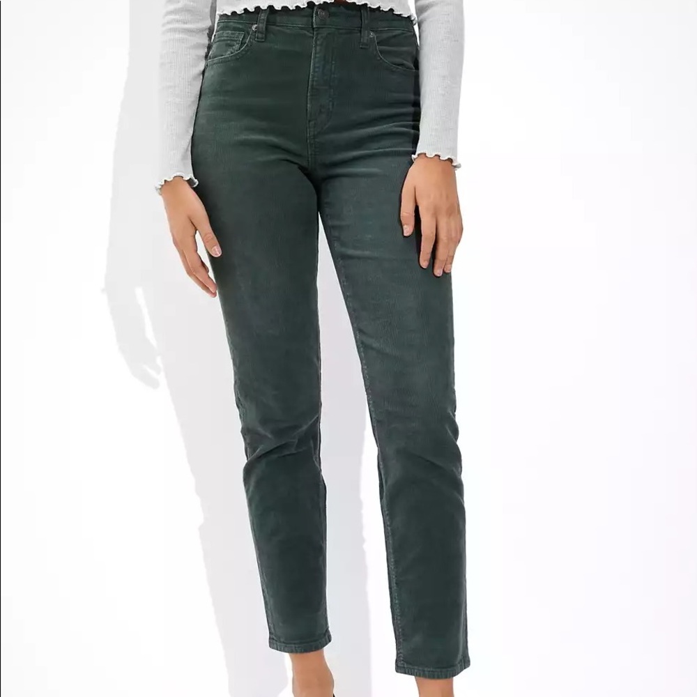 AE Stretch Corduroy Mom Straight Pant